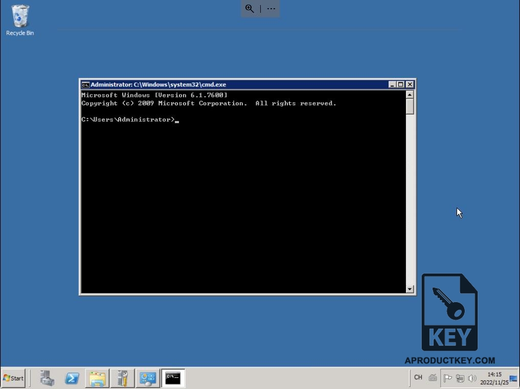 Boot up a Command Prompt
